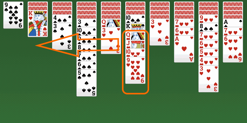 Pelaa Spider Solitaire 2 -pukua